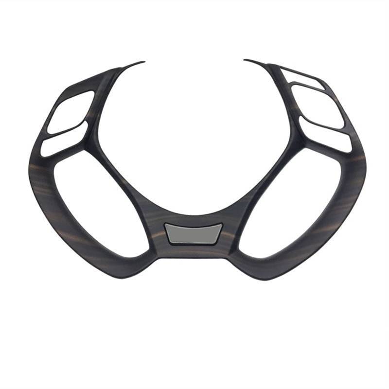 DEMULAX 1 Stück ABS-Lenkradverkleidung, Lenkradtastenabdeckung, Autoaufkleber, for Toyota, C-HR CHR 2016 2017 2018 2019 Auto-Lenkrad-Aufkleber(Wood Grain) von DEMULAX