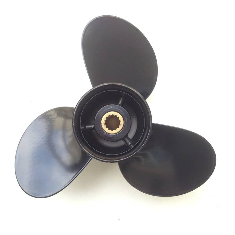 DEMULAX 10,25x14 15hp-35hp, for Evinrude Propeller 14 Zahn Spline Aluminium Propeller, for Evinrude Bootszubehör Marine Propeller Wasserfahrzeugpropeller von DEMULAX