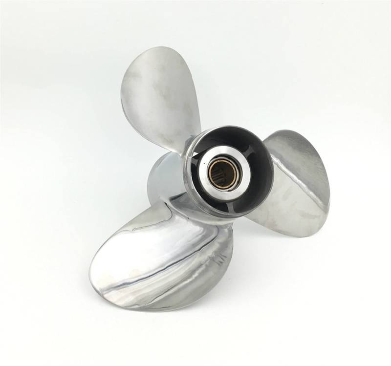 DEMULAX 10 5/8x12 25HP-70HP Außenbordmotor Steel Propeller Marine Boot Yacht Bootszubehör Marine Wasserfahrzeugpropeller von DEMULAX