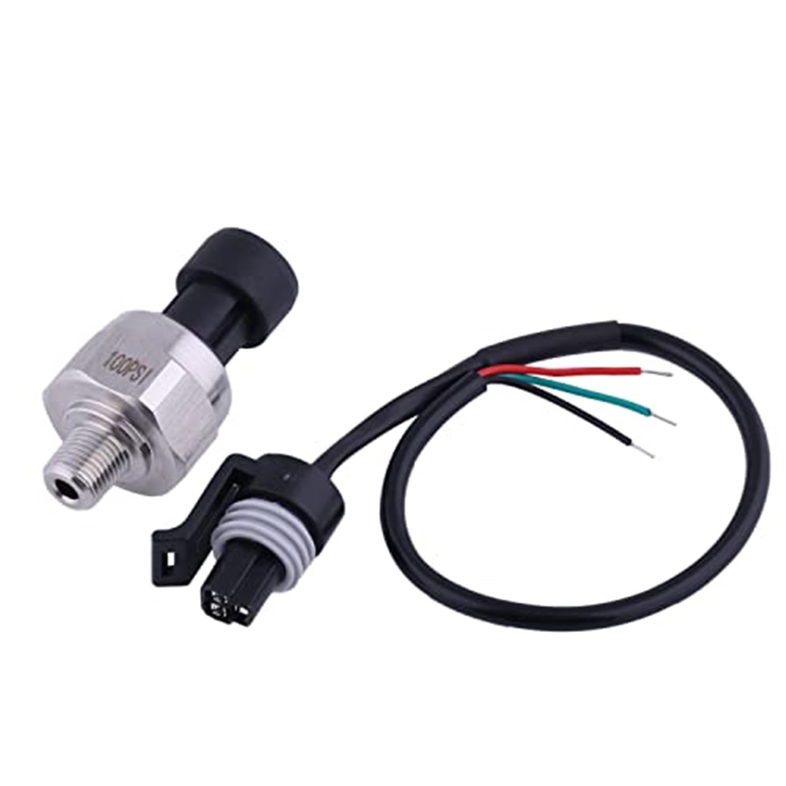 DEMULAX 100PSI Drucksensor Druckwandler Sendersensor 18 Zoll Zoll-27 NPT Wasserdrucksensor Luftdrucksensor Kraftstoffdrucksensor Gas Hochdrucksensor, for Öl Bremsdrucksensor für Autos von DEMULAX