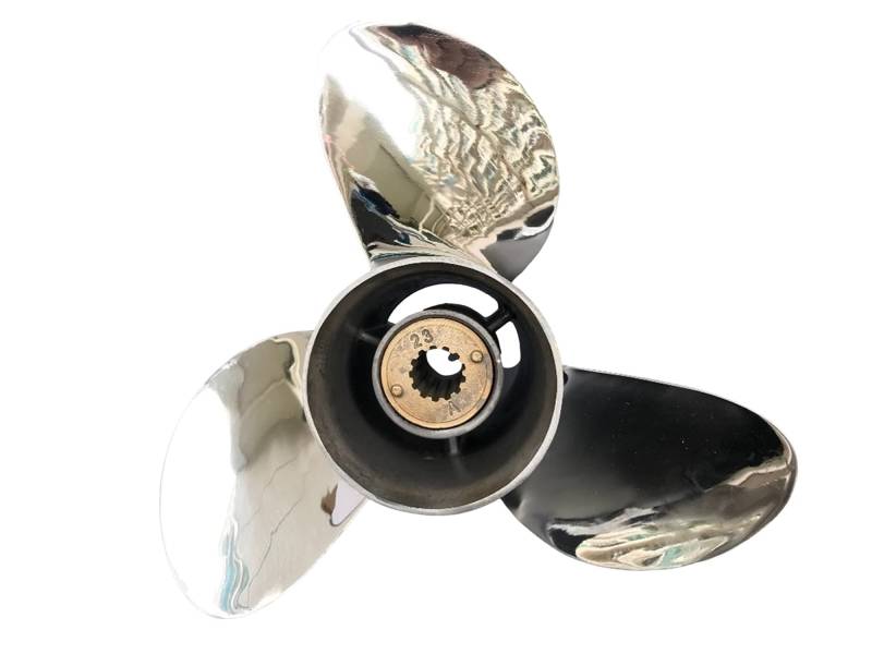 DEMULAX 11 1/4x14 35HP-65HP, for Suzuki, Außenbord-Edelstahlpropeller Marineboot Yacht Bootszubehör Marinepropeller Wasserfahrzeugpropeller von DEMULAX