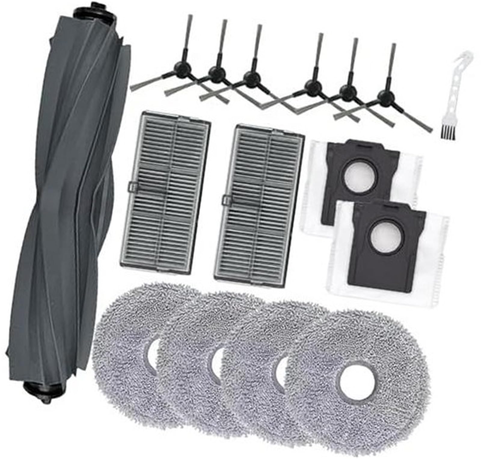 DEMULAX 16-teiliges Zubehör for Dreame, Mova E30 Ultra Staubsauger, 1 Hauptbürste, 6 Seitenbürsten, 2 Filter, 4 Wischpads, 2 Staubbeutel, 1 Reinigungsbürste Staubsauger-Ersatzset DEMULAX 16-teiliges Zubehör for Dreame, Mova E30 Ultra Staubsauger, 1 Hauptbürste, 6 Seitenbürsten, 2 Filter, 4 Wischpads, 2 Staubbeutel, 1 Reinigungsbürste Staubsauger-Ersatzset von DEMULAX