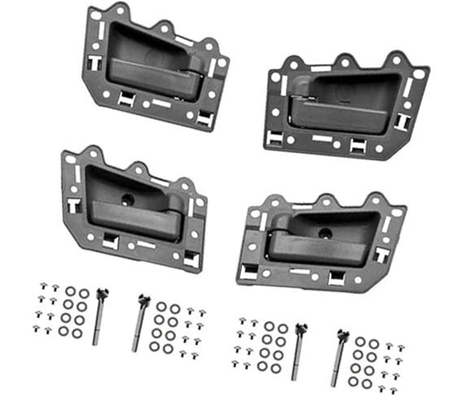 DEMULAX 1JV461J3AA 5HR421J3AK 2005 2006 2007 2008 2009 2010 2011 Innentürgriffsatz, for Jeep, for Grand for Cherokee Auto-Innentürgriff(Gray) von DEMULAX