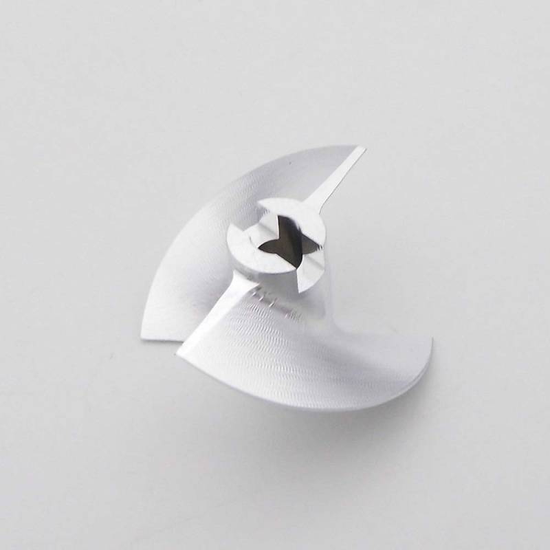 DEMULAX 1PC Aluminium Metall CNC Propeller Jet Pumpe Triebwerk Propeller Prop 4mm 5mm Welle Durchmesser 40mm 26mm RC Jet Drive Boot Wasserfahrzeugpropeller(D26xd4mm) von DEMULAX