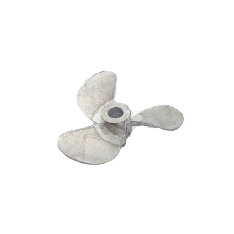 DEMULAX 1PC Rechts Links Hand 4mm Welle 3-Blätter Metall Propeller Untergetaucht Prop 28mm 32mm 36mm 40mm 44mm 48mm RC Boot Marine Schlepper Köder Wasserfahrzeugpropeller(D32mm Left Hand) von DEMULAX