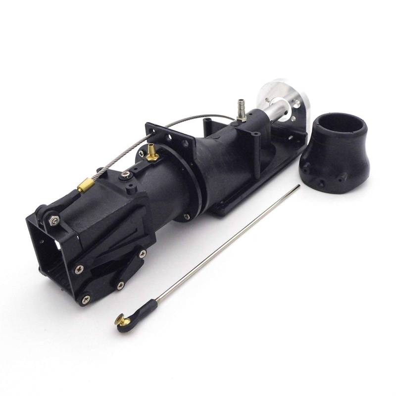 DEMULAX 1PC Wasser Thruster Jet Pumpe 26mm 3 Klingen Propeller Vorwärts Rückwärts Auswerfer 40cm-60cm RC Jet Drive Boot Jet Boot Wasserfahrzeugpropeller(3.18mm Motor Shaft) von DEMULAX