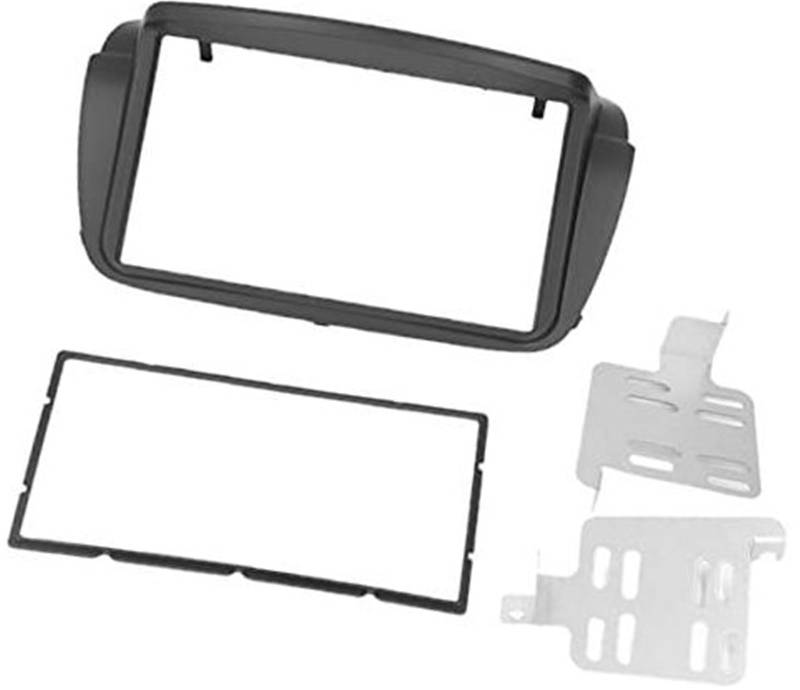 DEMULAX 2 DIN Radio Stereo Face Facia Blende Rahmen Konsole Navigation Panel Armaturenbrett Halterung Trim, for Doblo Autoradio-Armaturenbrett von DEMULAX
