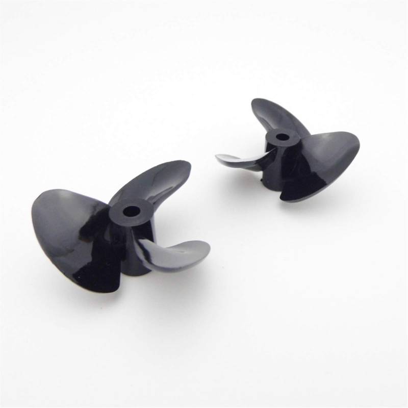 DEMULAX 2PCS Boot Modell Rechts Links Hand PC Propeller Prop 26mm 30mm 34mm 3mm 4mm Welle RC Boot Jet Mono Spielzeug Marine Wasserfahrzeugpropeller(D26xd3mm Left Hand) von DEMULAX