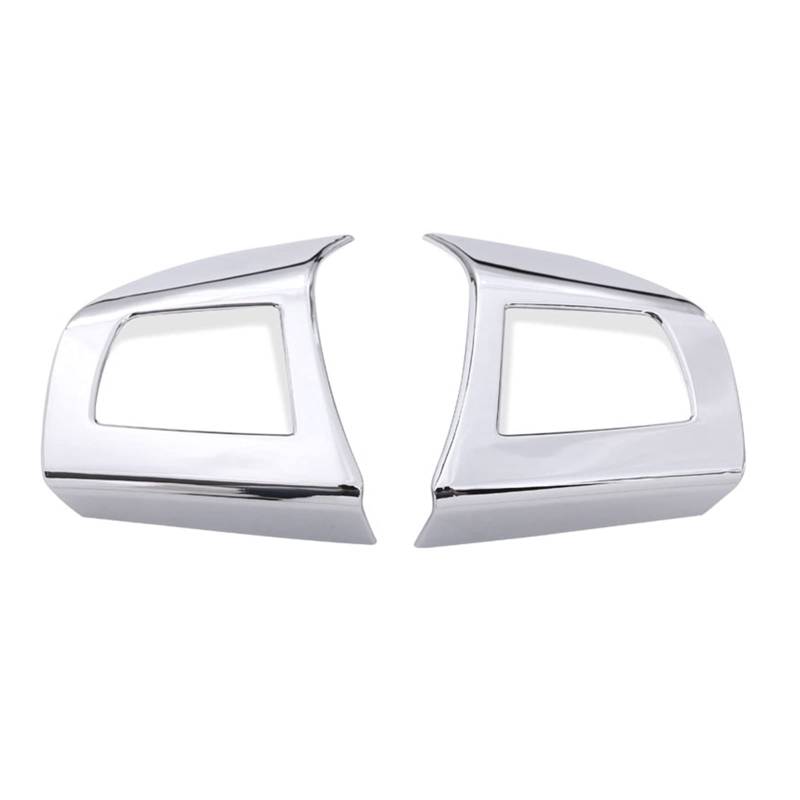 DEMULAX 2er-Set Auto-Styling ABS glänzend Lenkradknopfrahmenabdeckung, for, for Maserati, Lavante 2016 Auto-Lenkrad-Aufkleber von DEMULAX