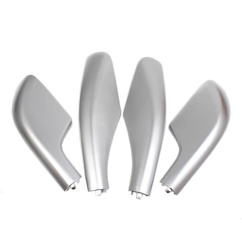 DEMULAX 4 Stück Dachträger-Schienen-Endabdeckung, Schalenkappe, for Toyota, for Land Cruiser LC100 FJ100 1998 1999 2000 2001 2002 2003 2004 2005 2006 2007 Autodachgepäckträger-Abdeckung(Silver) von DEMULAX