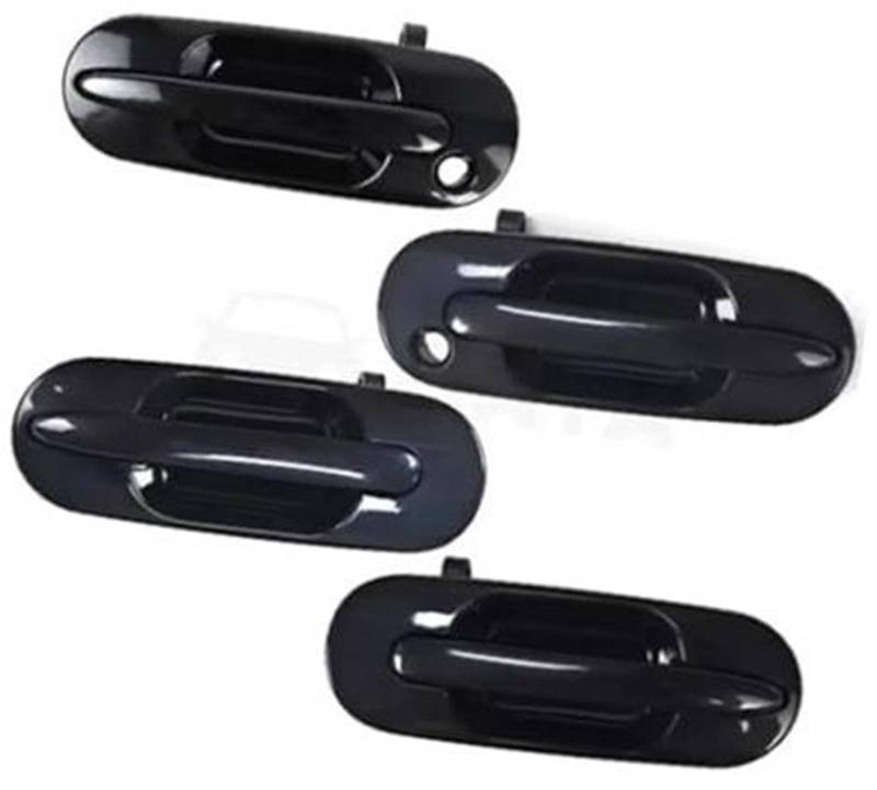 DEMULAX 4 Stücke for CR-V CRV 1997 1998 1999 2000 2001 Links Rechts Schwarz Außentürgriff Vorne Hinten Außerhalb Außen Kit Auto-Innentürgriff von DEMULAX