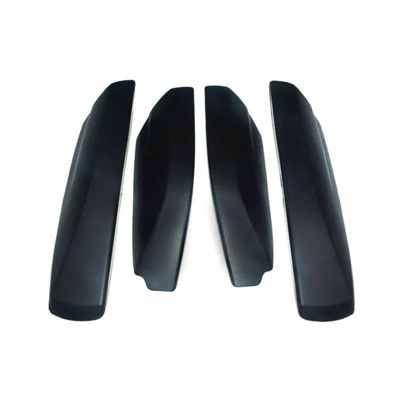 DEMULAX 4-teilige Dachgepäckträger-Abdeckung, Stangenschienen-Endschale, for Toyota, for Highlander XU50 2001–2007, Dachträger-End-Plasitc-Abdeckungsschutz Autodachgepäckträger-Abdeckung(Black) von DEMULAX