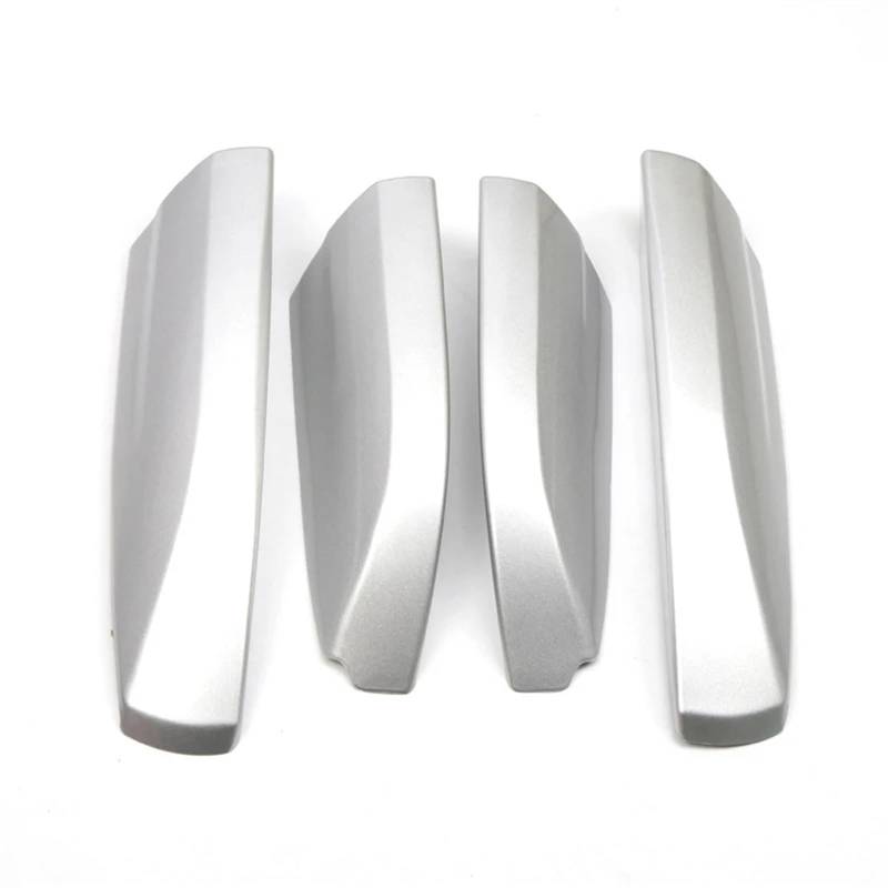 DEMULAX 4-teilige Dachgepäckträger-Abdeckung, Stangenschienen-Endschale, for Toyota, for Highlander XU50 2001–2007, Dachträger-End-Plasitc-Abdeckungsschutz Autodachgepäckträger-Abdeckung(Silver) von DEMULAX