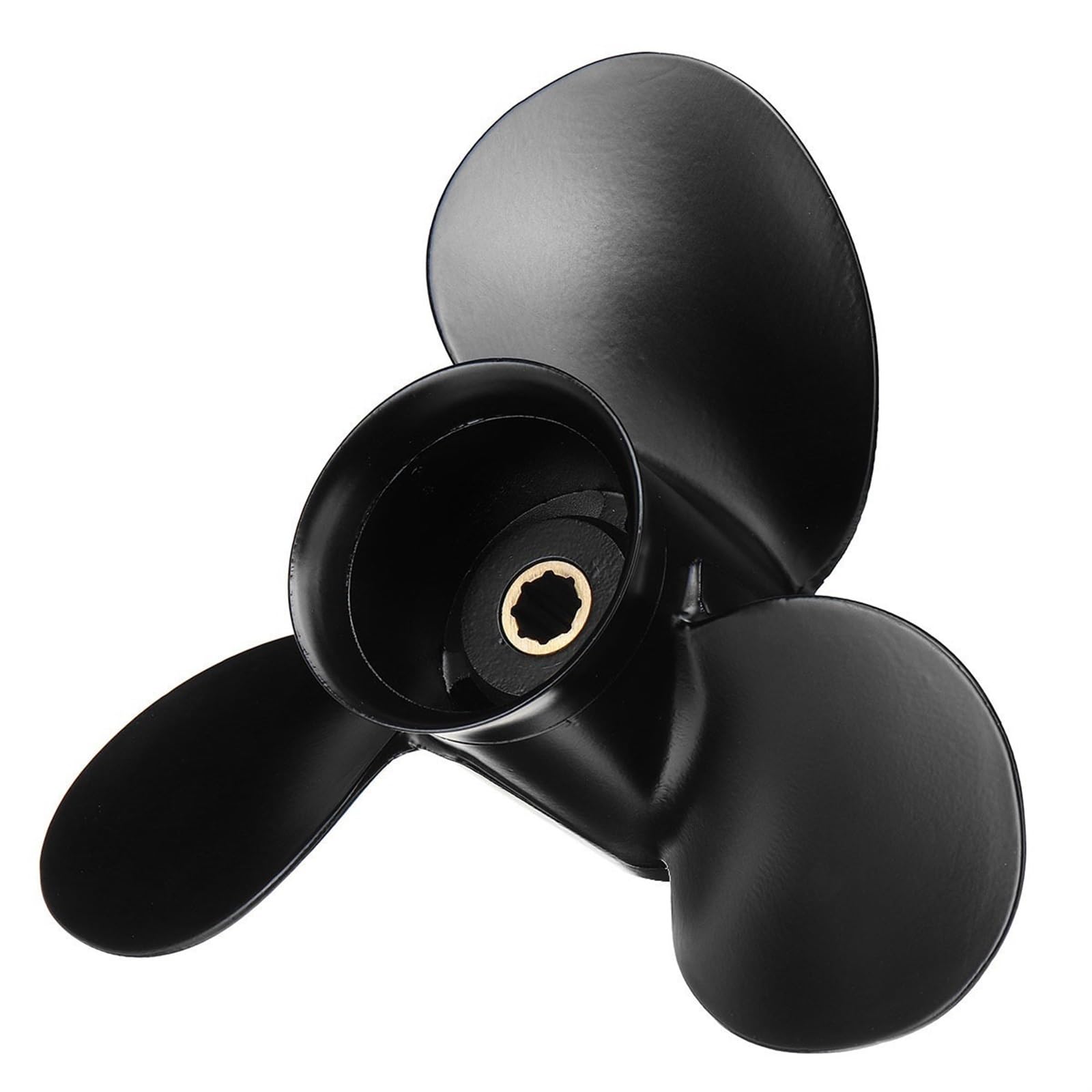 DEMULAX 48-828158A12 9x10 1/2 Marineboot-Außenbordpropeller 6-15 PS Aluminiumlegierung Standardrotation Schwarz 8 Spline-Zähne Wasserfahrzeugpropeller DEMULAX 48-828158A12 9x10 1/2 Marineboot-Außenbordpropeller 6-15 PS Aluminiumlegierung Standardrotation Schwarz 8 Spline-Zähne Wasserfahrzeugpropeller von DEMULAX