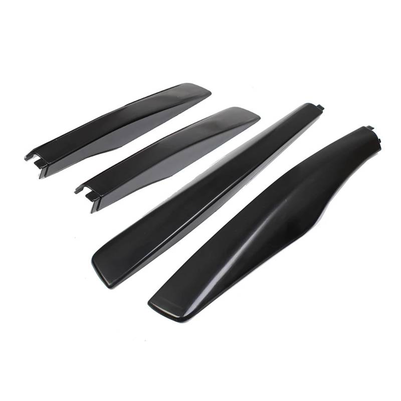 DEMULAX 4p Schwarze ABS-Dachträger-Schienen-Endkappe, Schutzabdeckung, Dekor, for Lexus, for RX330 RX350 RX400 2004–2009, Bar-Schienen-End-Ersatzgehäuse Autodachgepäckträger-Abdeckung von DEMULAX
