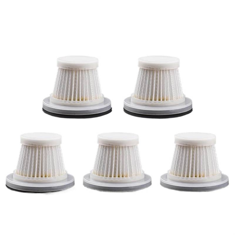 DEMULAX 5 stücke Auto Staubsauger Filter Waschbar HEPA Auto Staubsauger Filter Tragbare Staubsauger Patronen Auto Staubsauger Zubehör von DEMULAX
