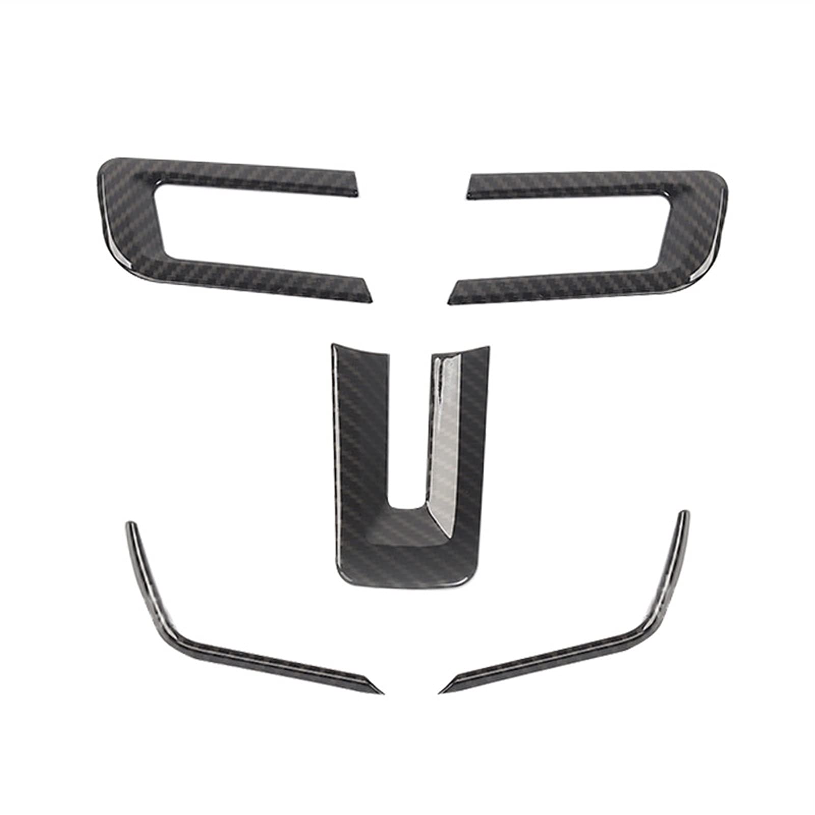DEMULAX 5-teiliges Lenkradbezug-Dekor-Kit, for Ford, for Mustang, 2015 2016 2017 Autodekorationszubehör Kohlefaser Auto-Lenkrad-Aufkleber DEMULAX 5-teiliges Lenkradbezug-Dekor-Kit, for Ford, for Mustang, 2015 2016 2017 Autodekorationszubehör Kohlefaser Auto-Lenkrad-Aufkleber von DEMULAX