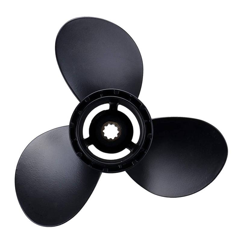 DEMULAX 58100-96430-019 Außenbordpropeller aus Aluminiumlegierung 10 1/4 Wasserfahrzeugpropeller von DEMULAX