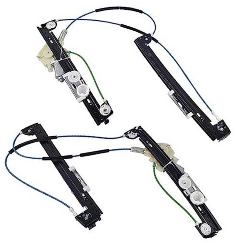 DEMULAX 67626955875 67626955876 Paar Power Fensterheber Vorne Links + Rechts, for MINI, for Cooper, for R50 R52 R53 Auto-Fensterheber von DEMULAX