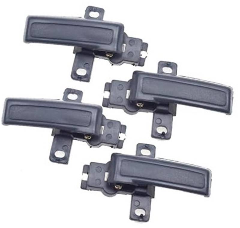 DEMULAX 8944349741 8944349731 Autoinnenraum innen Innentürgriff vorne hinten Links rechts, for Isuzu, for Trooper for Pickup for Amigo for Rodeo Auto-Innentürgriff(Black 4pcs Handle Without Bezel) von DEMULAX