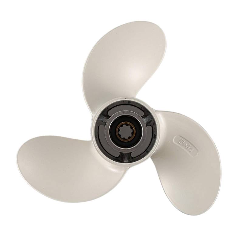 DEMULAX 9 1/4 X 9-J 3-Blatt-Außenbordpropeller aus Aluminiumlegierung, for Yamaha, 9,9–15 PS Wasserfahrzeugpropeller von DEMULAX