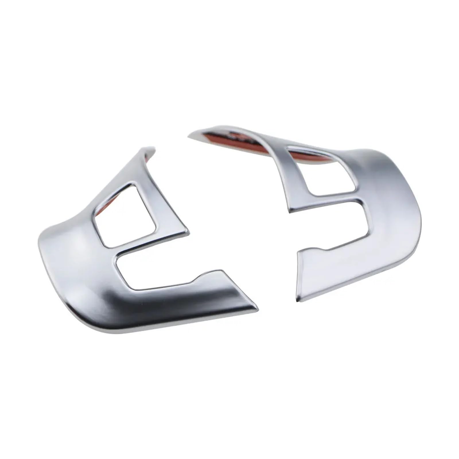 DEMULAX ABS Chrom Auto Styling 3 6 9 Uhr Lenkradschutz Zieraufkleber, for Peugeot, for 2008 2014 2015 2016 2017, Zubehör Auto-Lenkrad-Aufkleber(Mattte Chrome) von DEMULAX