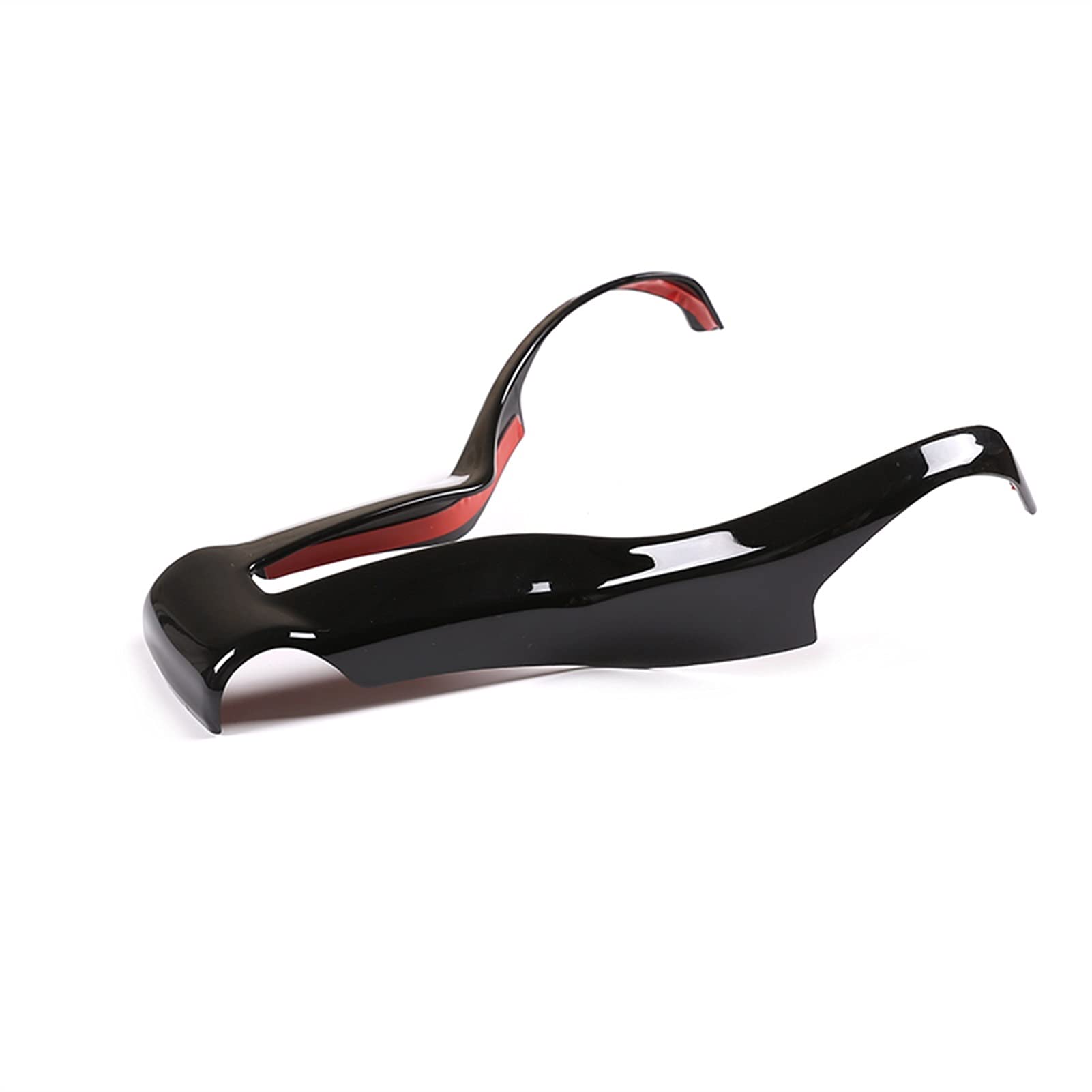 DEMULAX ABS Chrom Lenkradverkleidung Zubehör, for, F80 M3 F82 F83 M4 F10 M5 F06 F12 F13 M6 F15 X5M F16 X6 M Auto-Lenkrad-Aufkleber(Glossy Black) von DEMULAX