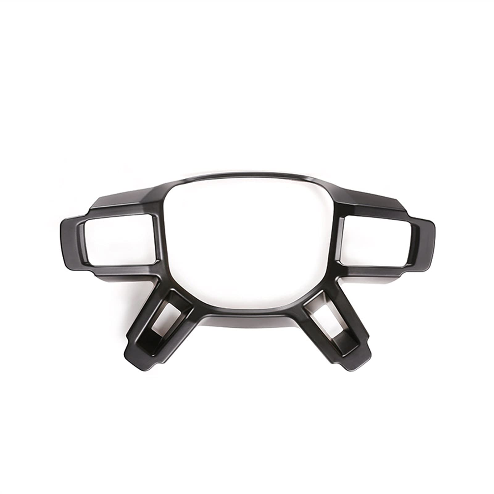 DEMULAX ABS Silber Dumb Black Autoinnenausstattung Autolenkradverkleidung Autozubehör, for Land Rover, Defender 110 2020-2021 Auto-Lenkrad-Aufkleber(Dumb Black) von DEMULAX