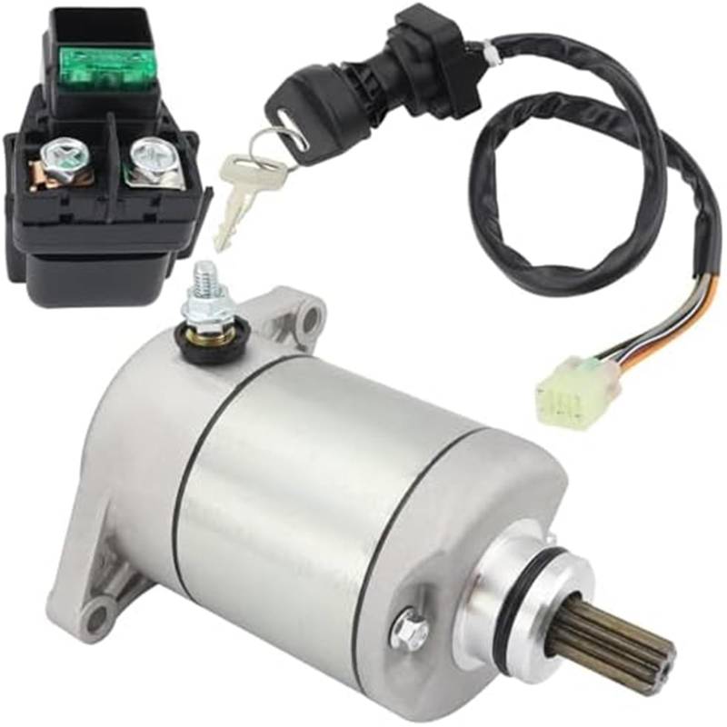 DEMULAX Anlasser-Zündschalter mit Relaisverstärker; Zündstarterschalter, for Eiger 400 2002-2007 2WD 4WD LT-A400 LT-F400 LT-F400F LT-A400F LT-A400C, 31100-38F00 18809 18840, 2002-2006 2007 Eiger 400 S von DEMULAX