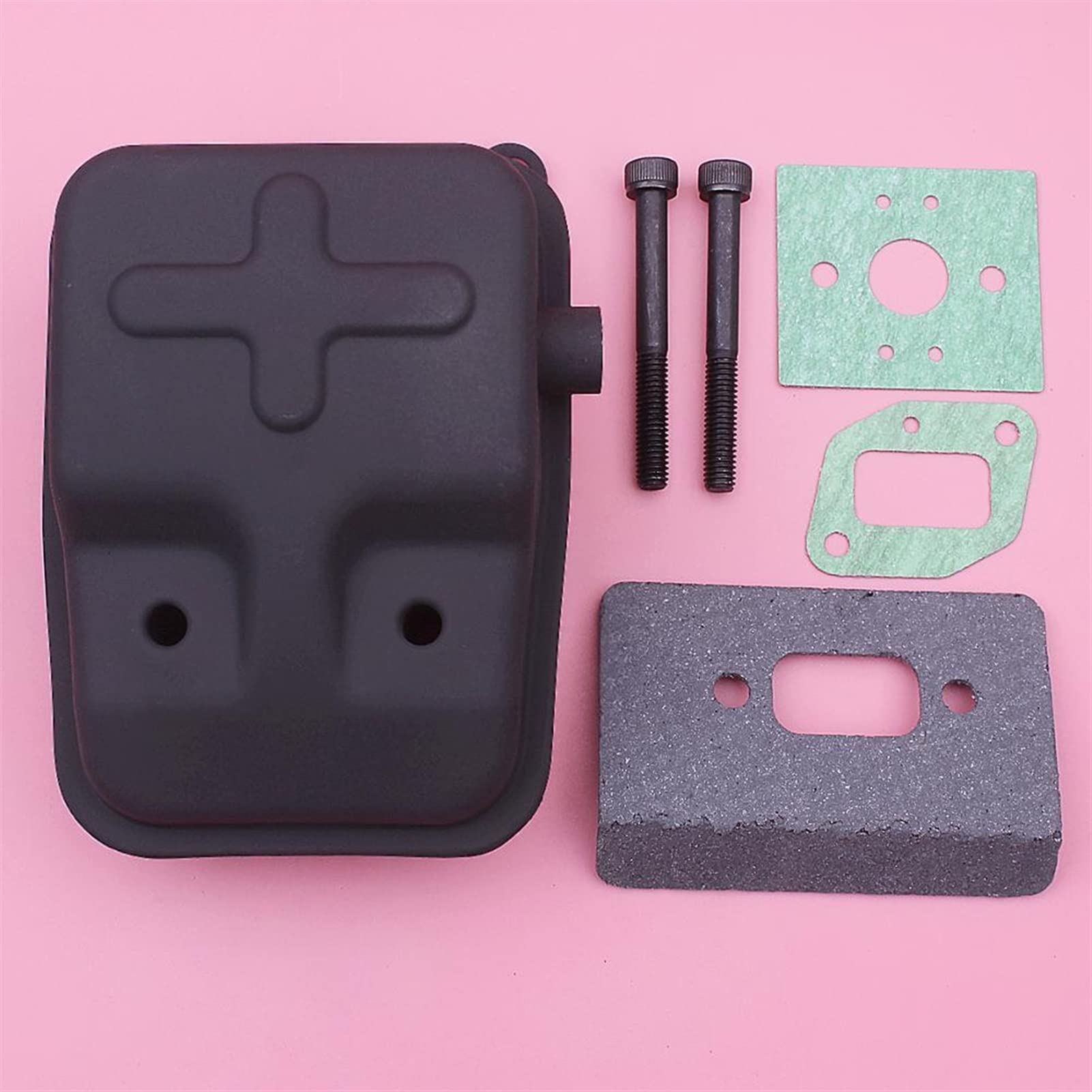 DEMULAX Auspuff Schalldämpfer Schrauben Zylinder Vergaser Dichtung Set 40 5 430 Kettensäge Rasenmäher Motor Teile Kettensägen-Auspuffanlage DEMULAX Auspuff Schalldämpfer Schrauben Zylinder Vergaser Dichtung Set 40 5 430 Kettensäge Rasenmäher Motor Teile Kettensägen-Auspuffanlage von DEMULAX