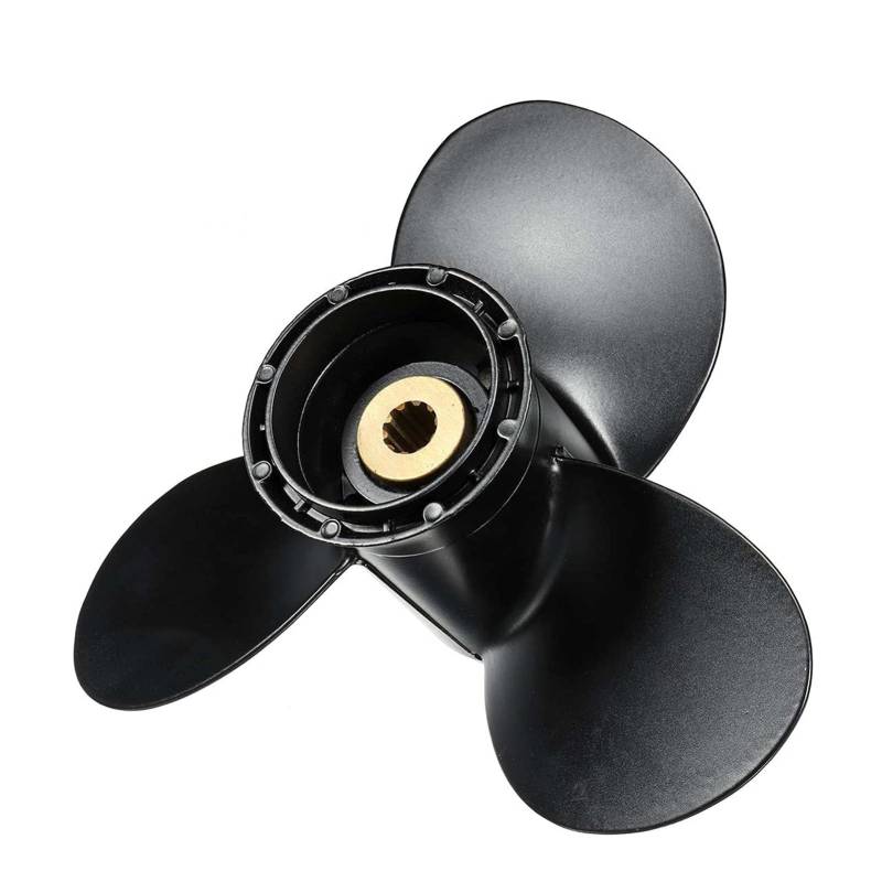 DEMULAX Außenbordpropeller 9 1/4 x 9, for Suzuki, 8-20 PS 58100-93723-019, Aluminiumlegierung, 10 Keilzahn, Schiffspropeller Wasserfahrzeugpropeller von DEMULAX