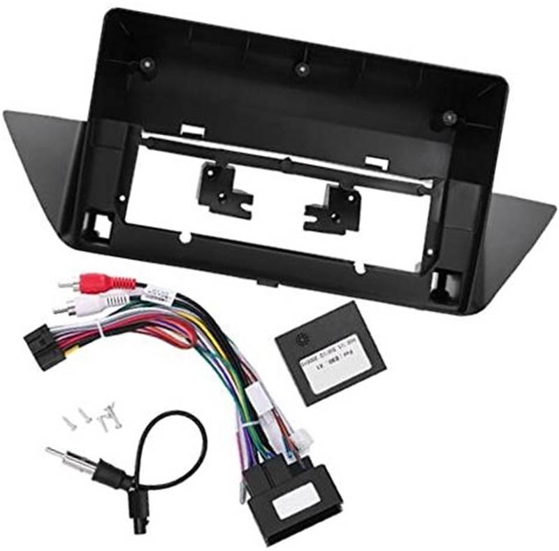 DEMULAX Auto-Armaturenbrett-Installationskit, 10,1-Zoll-Audio-Radio-Stereo-Blendenrahmen, 2DIN-Armaturenbrettrahmen, for X1 E83 2010‑2014 Autoradio-Armaturenbrett von DEMULAX