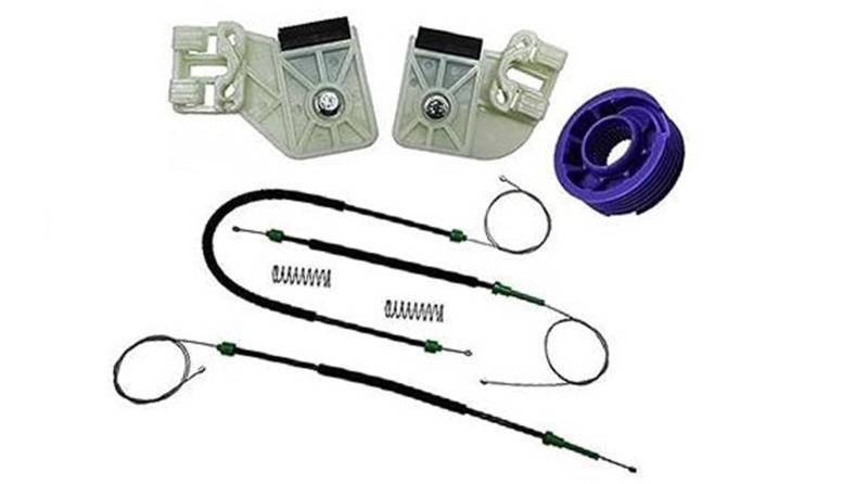 DEMULAX Auto Fensterheber Reparatur Clips Kit, for VW, for Polo, 9n Elektrischer Fensterheber 2001-2012 Neu Vorne Rechts Auto-Fensterheber von DEMULAX