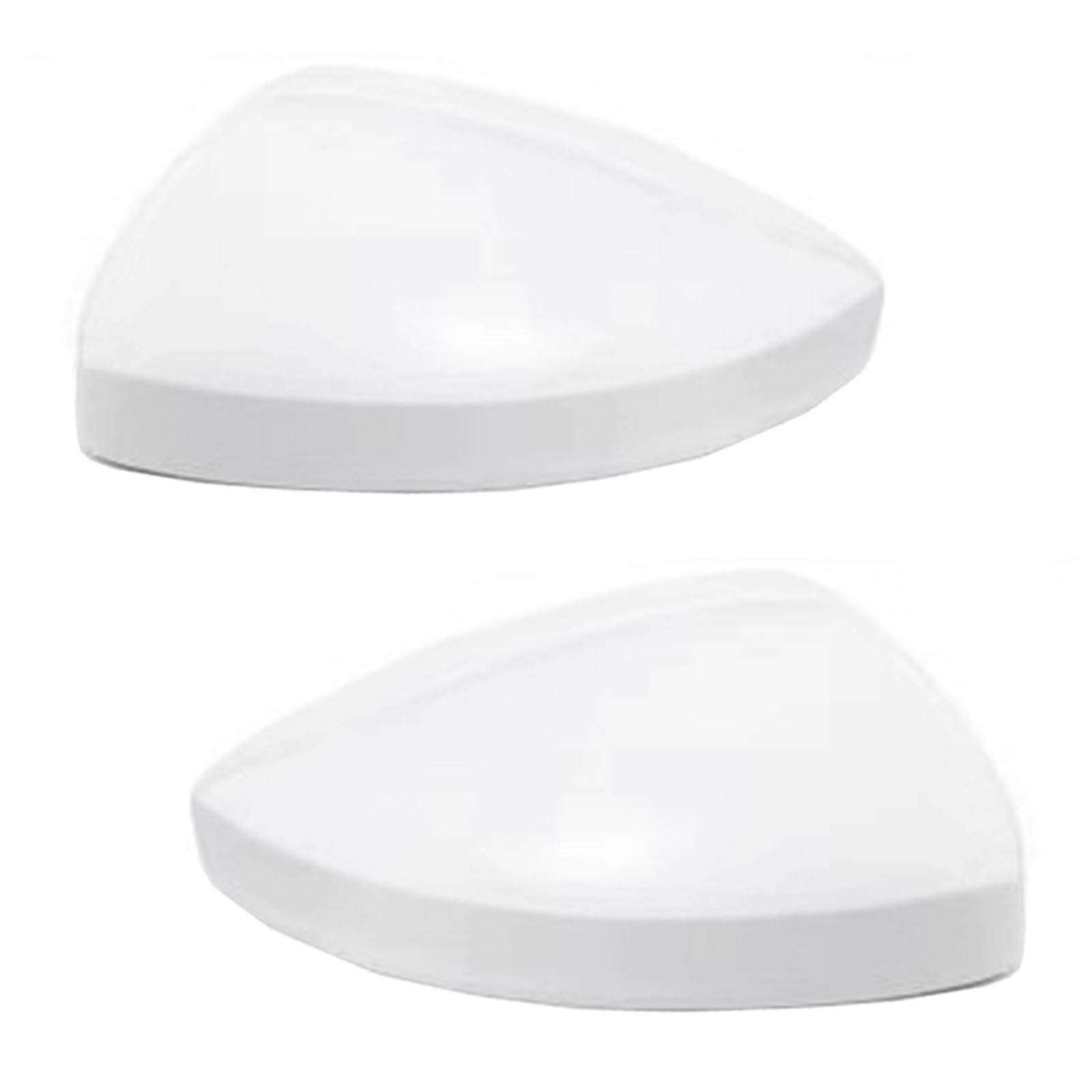 DEMULAX Auto-Flügeltür-Seitenspiegelabdeckung, for VW, for Tiguan, 2017 2018 2019 2020, Auto-Rückspiegelrahmen, Glaslinsen-Zubehör Auto-Seitenspiegelrahmen(White one Pair) von DEMULAX