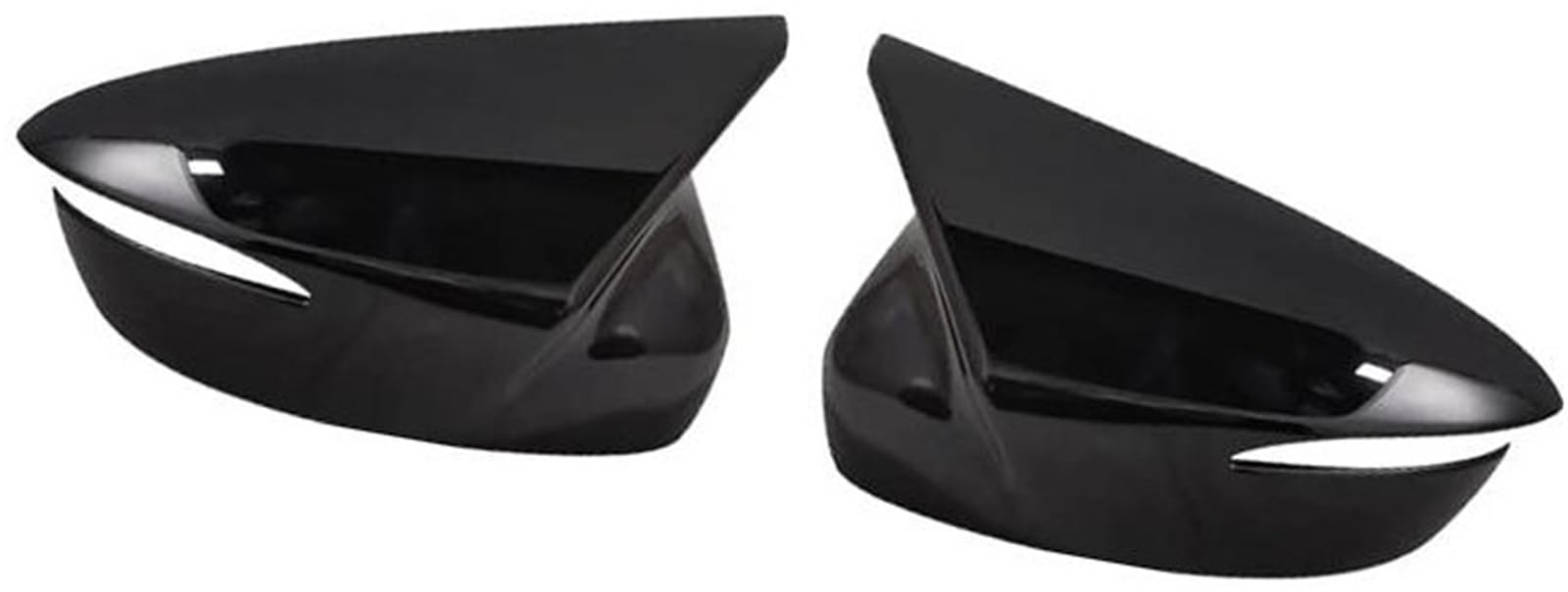 DEMULAX Auto-Flügeltür-Seitenspiegelschale, Gehäusedeckel außen, for Mazda, CX-3 2016 2017 2018 2019 CX-5 2015 2016 Rückspiegel-Abdeckkappe Auto-Seitenspiegelabdeckung(Black Bright Black) von DEMULAX