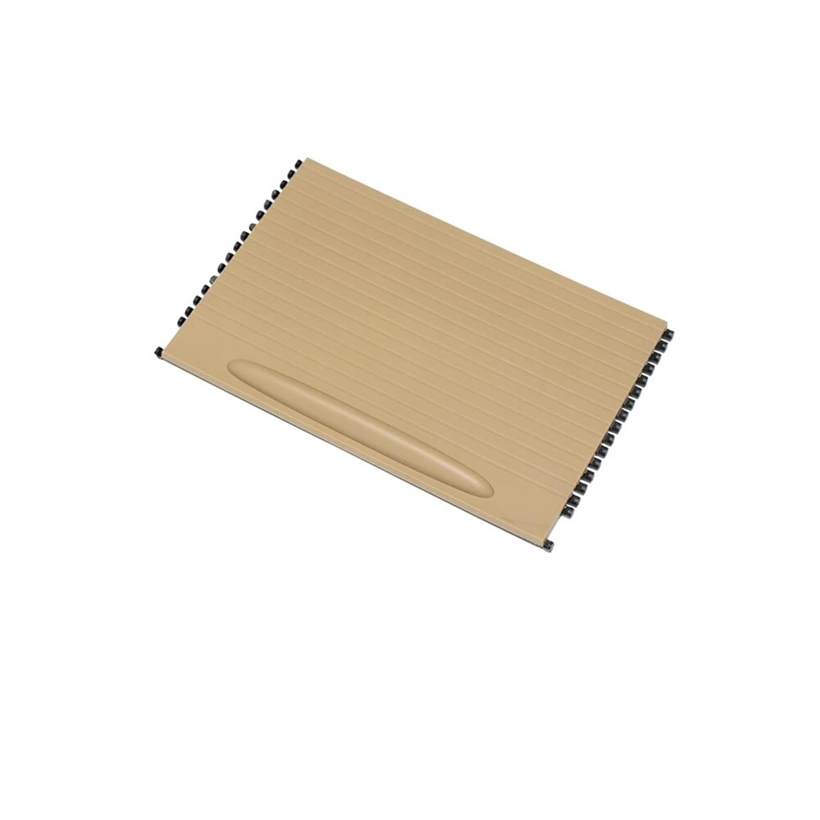 DEMULAX Auto Front Konsole Tasse Halter Rollo Abdeckung Trim Konsole Rollo for Cayenne 2003-2010 7L5862531 Getränkehalter-Abdeckung für die Armlehne des Autos(Beige) von DEMULAX