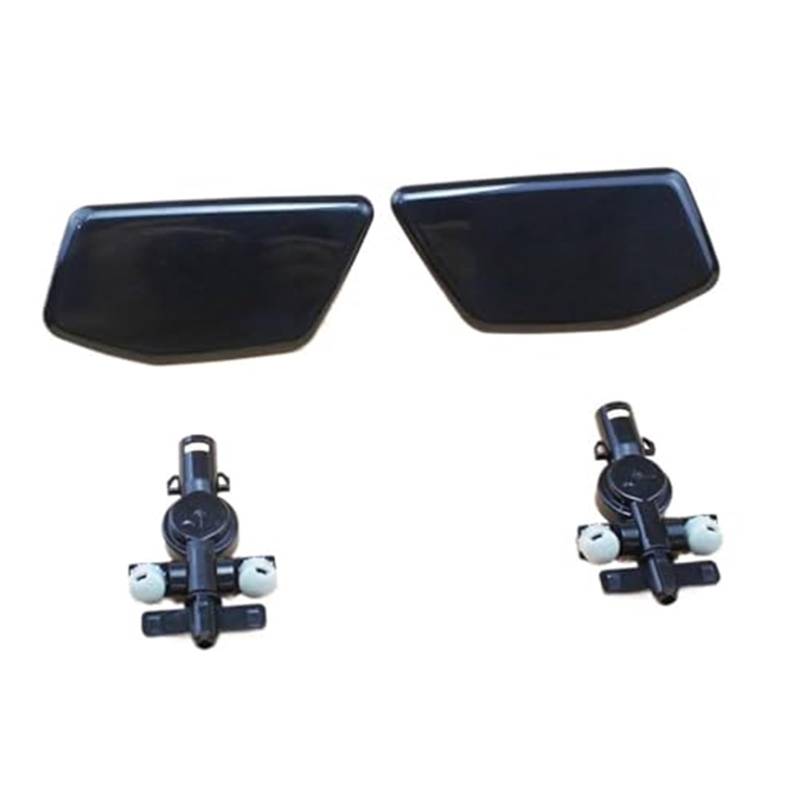 DEMULAX Auto Styling 1PCS Scheinwerfer Waschmaschine Abdeckung Scheinwerfer Spray Düse Jet Cap 86636CA230 for 86636CA220 F, for Subaru, BRZ Abdeckung für Scheibenwaschdüsen(Black Pair) von DEMULAX