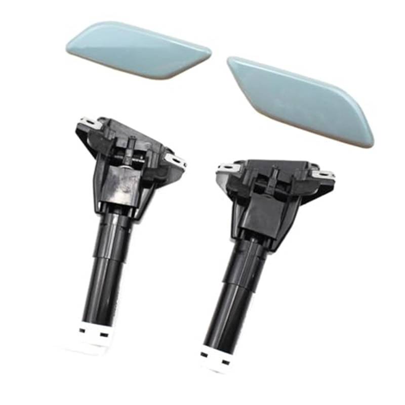 DEMULAX Auto Styling Scheinwerfer Scheinwerfer WASCHANLAGE DÜSE Sprayer Kappe Abdeckung Links RECHTS, for Accord, VIII 8 2008-2012 Abdeckung für Scheibenwaschdüsen(Black Set of 4) von DEMULAX