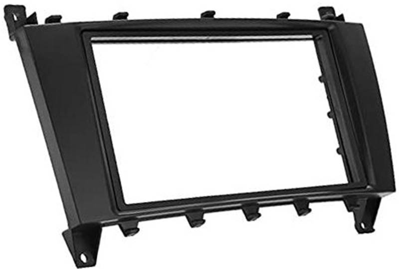 DEMULAX Autoradio-Rahmen, Blende, 2 DIN, Ersatz for C-Klasse W203, GLK-Klasse C209 2005–2009 Autoradio-Armaturenbrett von DEMULAX