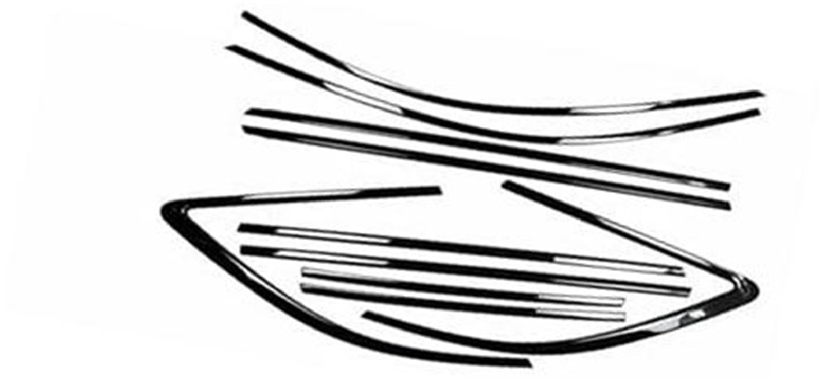 DEMULAX Autotürkantenschutz, for A4, for ALLROAD, Wagon Avant 2017-2024 Edelstahl Schwarz 10-teilig Außenfenster Autodachdichtungsstreifen DEMULAX Autotürkantenschutz, for A4, for ALLROAD, Wagon Avant 2017-2024 Edelstahl Schwarz 10-teilig Außenfenster Autodachdichtungsstreifen von DEMULAX