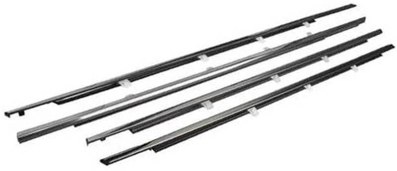 DEMULAX Autotürkantenschutz, for Accord, 2008-2012 72910TA0A01 4-teilig, schwarzer Gummi, Auto-Außentürfenster-Zierleiste, Wetterschutz Autodachdichtungsstreifen von DEMULAX