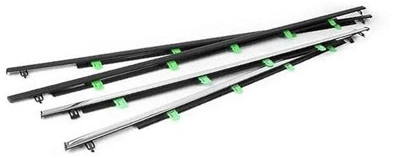 DEMULAX Autotürkantenschutz, for CRV 2007-2022 Autofenster-Dichtungsstreifen, versilberte Seitentürglasfensterabdichtung Autodachdichtungsstreifen(Black 2007-2011) von DEMULAX