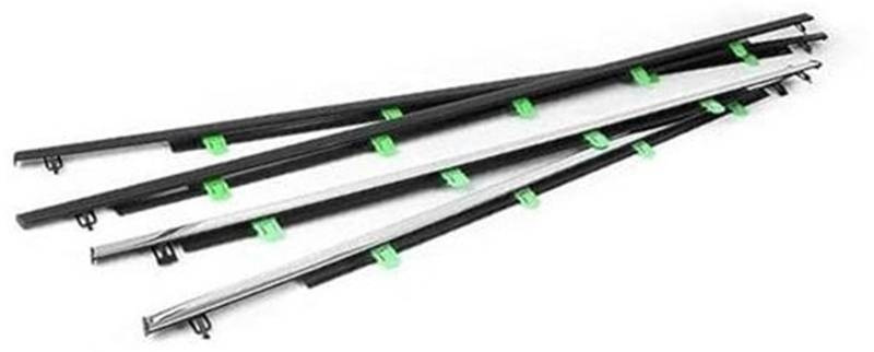 DEMULAX Autotürkantenschutz, for CRV 2007-2022 Autofenster-Dichtungsstreifen, versilberte Seitentürglasfensterabdichtung Autodachdichtungsstreifen(Black 2007-2011) von DEMULAX