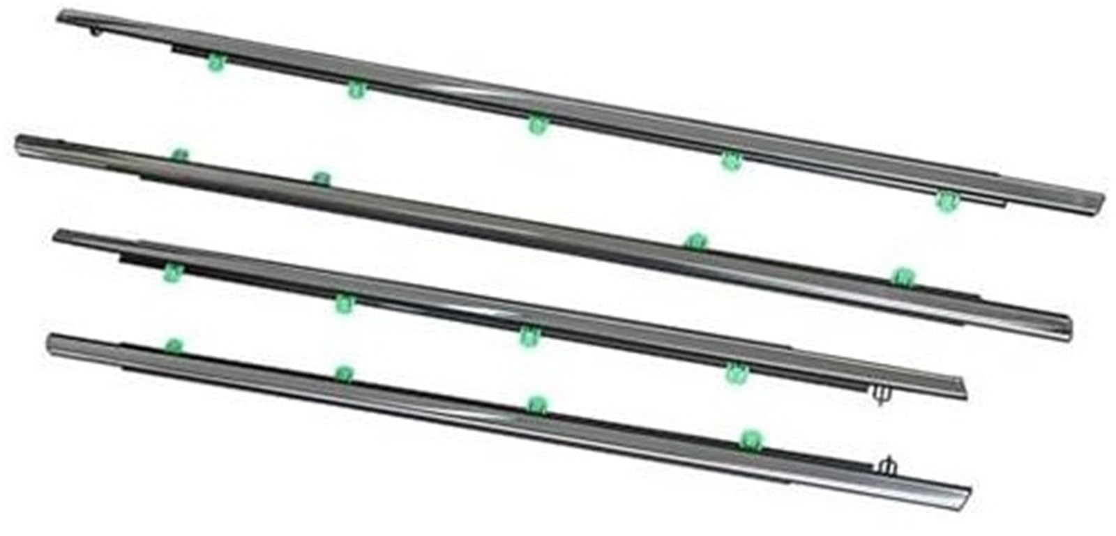 DEMULAX Autotürkantenschutz, for CRV 2007-2022 Autofenster-Dichtungsstreifen, versilberte Seitentürglasfensterabdichtung Autodachdichtungsstreifen(Black 2012-2016) von DEMULAX
