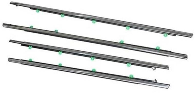 DEMULAX Autotürkantenschutz, for CRV 2007-2022 Autofenster-Dichtungsstreifen, versilberte Seitentürglasfensterabdichtung Autodachdichtungsstreifen(Black 2012-2016) von DEMULAX