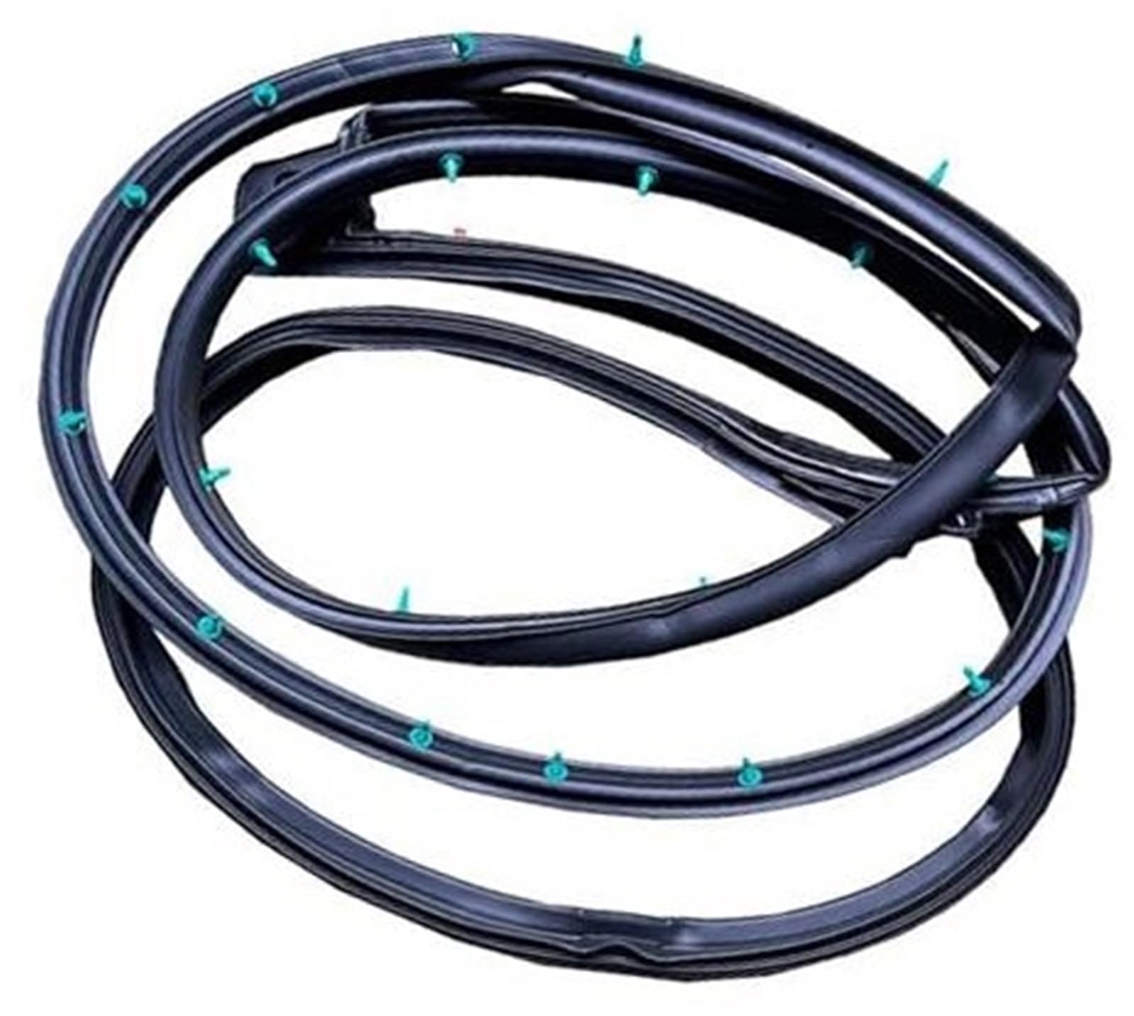 DEMULAX Autotürkantenschutz, for Hyundai, for Veloster 5.0 2012-2017 82130-2V000 82140-2V000 83140-2V000 Karosserietürgummi Autodachdichtungsstreifen(Black Front Left) von DEMULAX