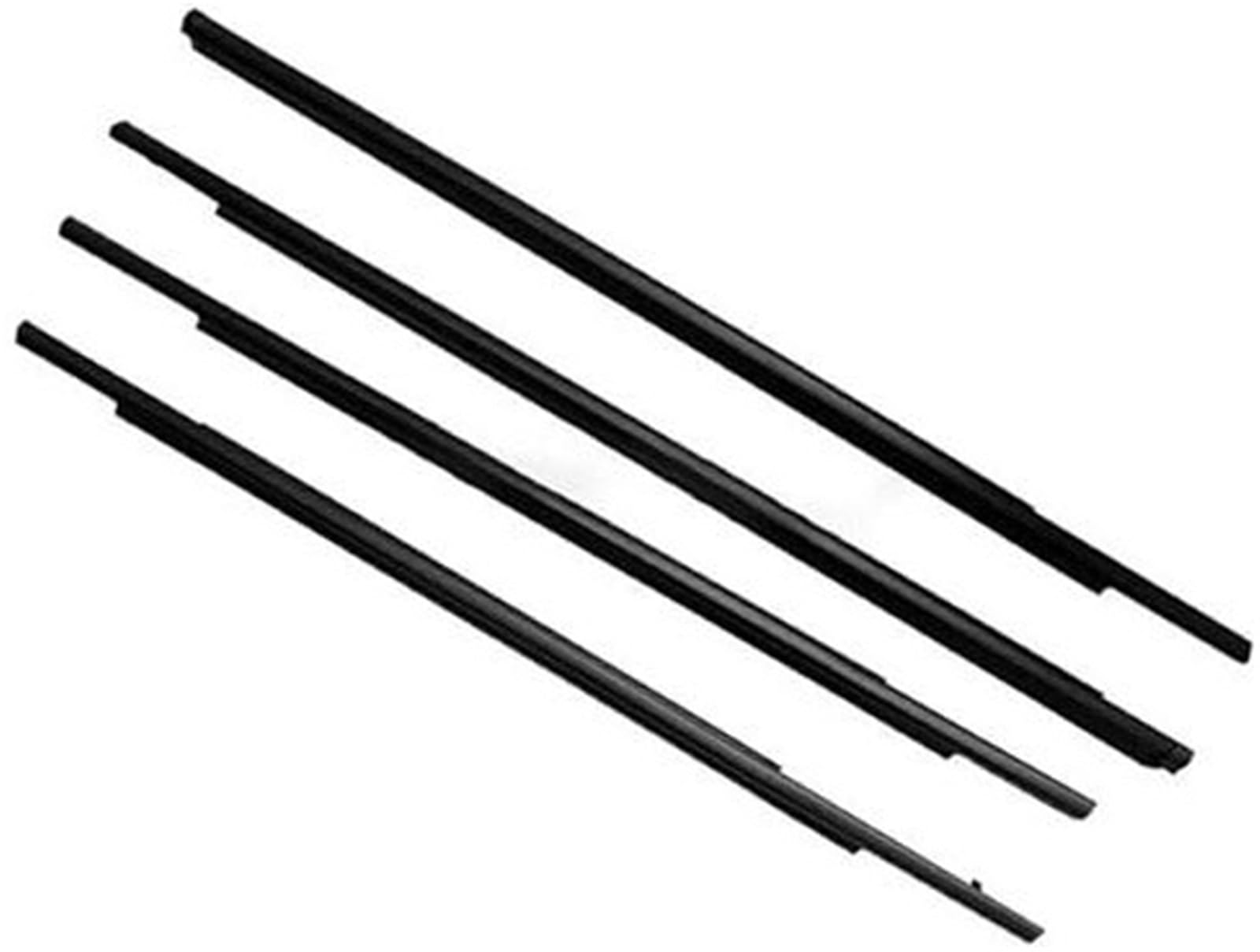 DEMULAX Autotürkantenschutz, for Mitsubishi, for Outlander Sport GA ASX RVR 2011-2020 4-teilige Autoaußenfensterabdichtung Autodachdichtungsstreifen(Black) von DEMULAX