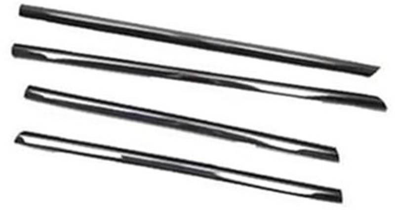 DEMULAX Autotürkantenschutz, for Nissan, for X-Trail, T30 2001-2006, 4-teilig, schwarz, Außenfenster, Gummidichtung, Fensterglas Autodachdichtungsstreifen von DEMULAX