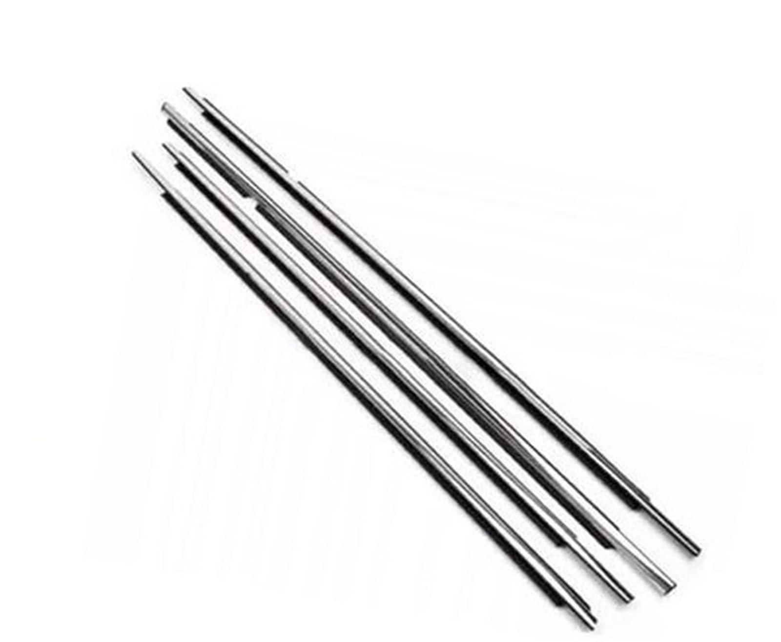 DEMULAX Autotürkantenschutz, for Peugeot, 301 2013 2014 2015 2016 2017, 4-teilig, Gummi-Dichtungsstreifen for Autoaußenfenster Autodachdichtungsstreifen(Black Chrome) von DEMULAX