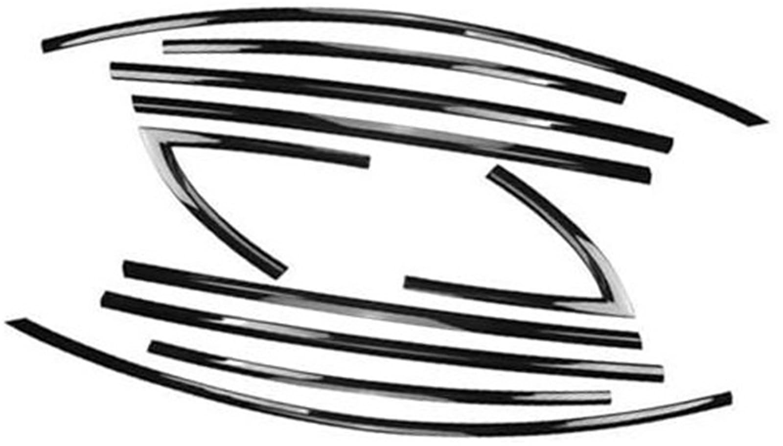 DEMULAX Autotürkantenschutz, for Tesla, for Modell 3 2017-2023 Autoaußenfenster-Zierleiste Türverkleidungsabdeckung Außen Autodachdichtungsstreifen(Black Titanium Black) von DEMULAX